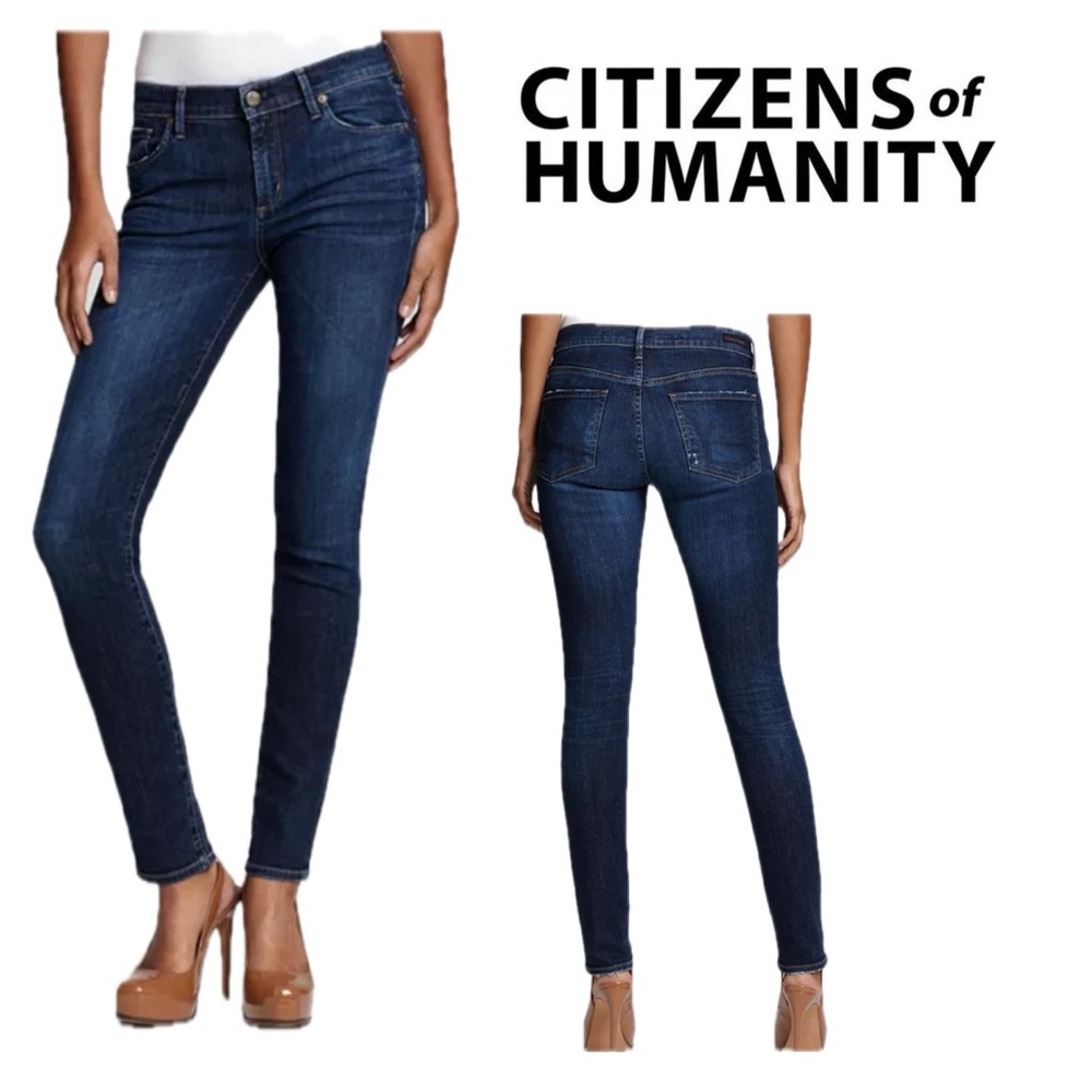 Citizens Of Humanity‎ Dark Blue Denim, Avedon Slick Skinny Leg